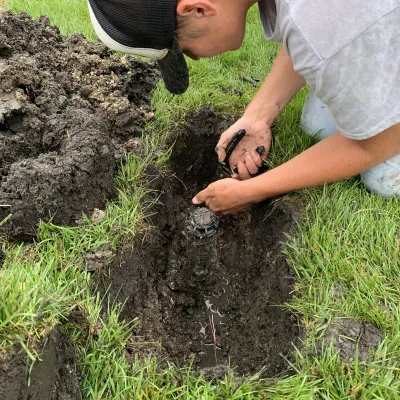 Installing irrigation