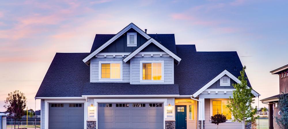 House with Landscape Lighting